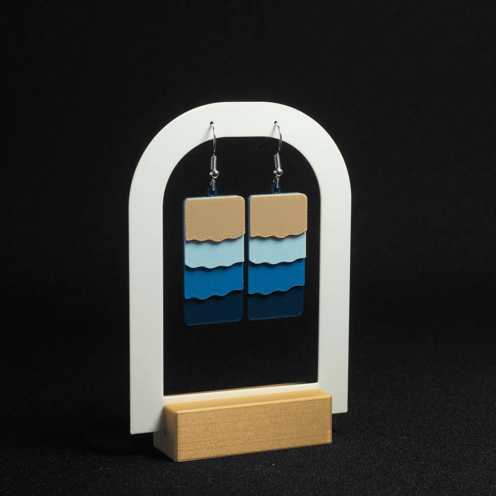 Le Onde | Dangling Wave Earrings