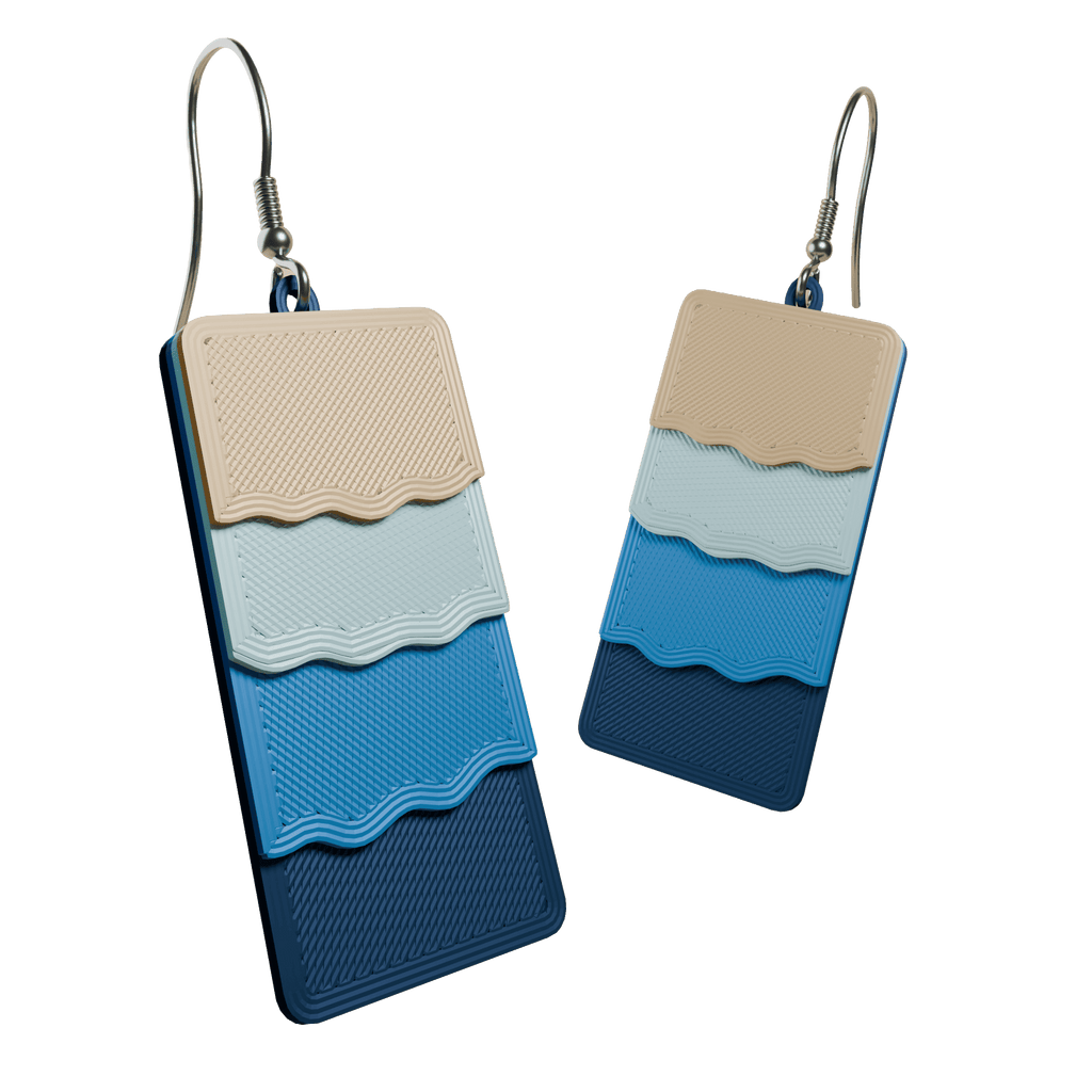 Le Onde | Dangling Wave Earrings